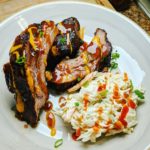 Smoked Baby Back Ribs and Coleslaw!
