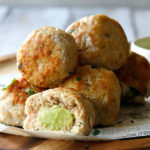 avocado-filled chicken meatballs