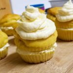 Orange Keto Cupcakes with Vanilla/Orange Cream Cheese Frosting