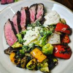 Grilling Season! NY Strip, Kale Salad, Grilled Veggies!