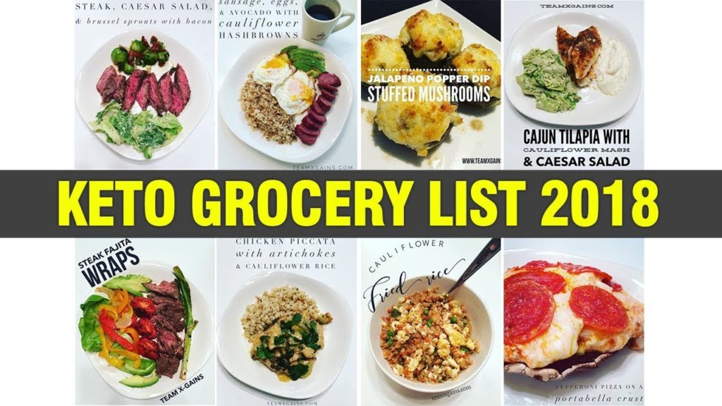 2019 KETO BEGINNER GROCERY LIST