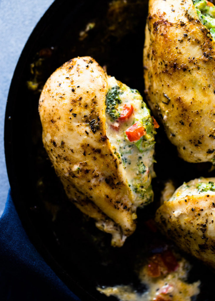 CHEESY BROCCOLI STUFFED CHICKEN (LOW-CARB, KETO)