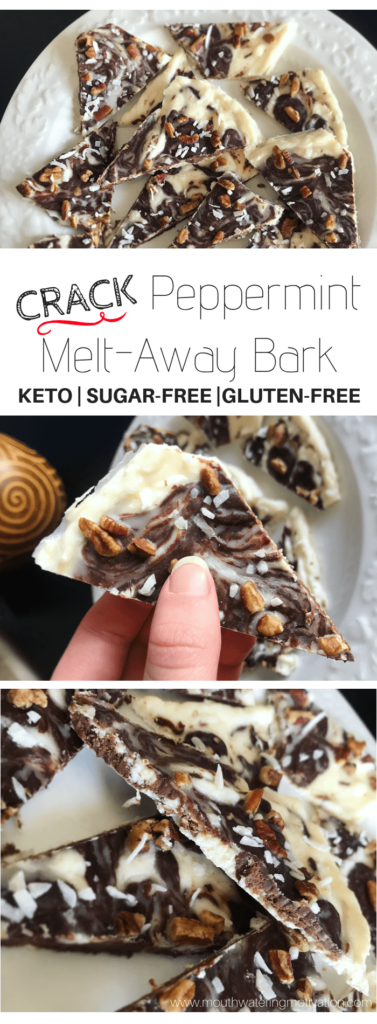 CRACK KETO PEPPERMINT MELT AWAY BARK