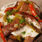 KETO PHILLY CHEESESTEAK STUFFED PORTOBELLO MUSHROOMS