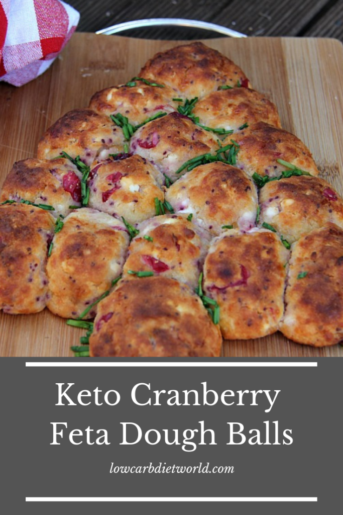 Keto Cranberry Feta Dough Balls