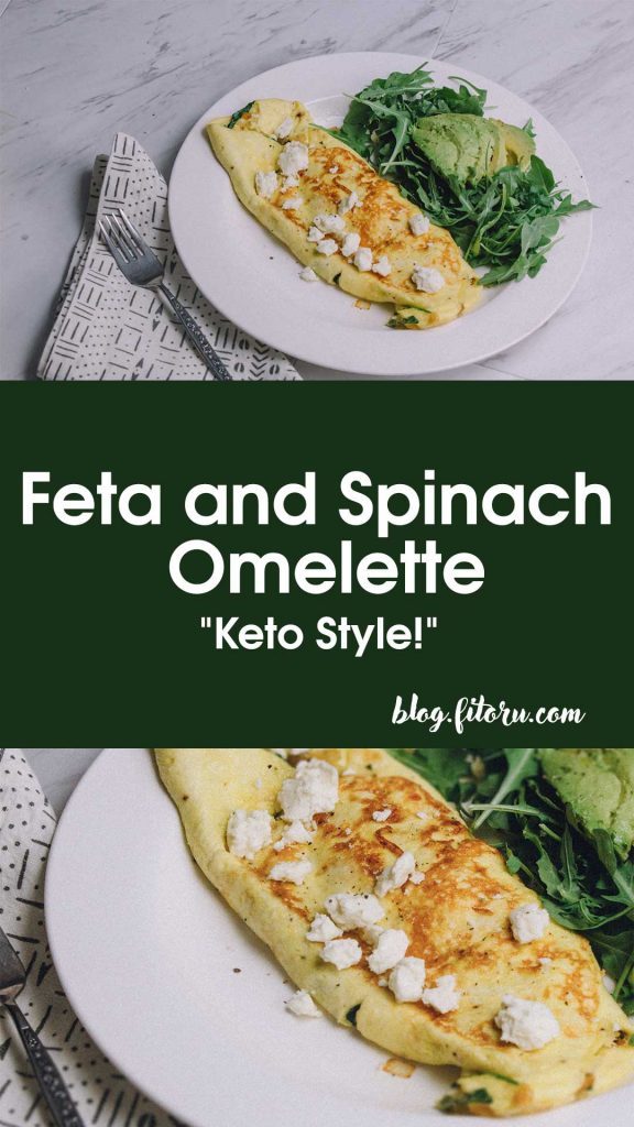 Keto Feta and Spinach Omelette