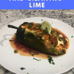Keto Shrimp and Cilantro Lime (Cauliflower) rice stuffed Poblano Peppers