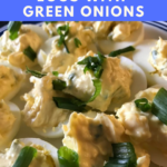 Keto Deviled eggs with green onions