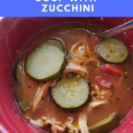 Keto Mexican Style Chicken Soup with Zucchini