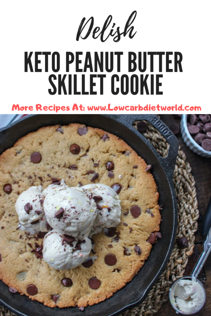 Keto Peanut Butter Skillet Cookie