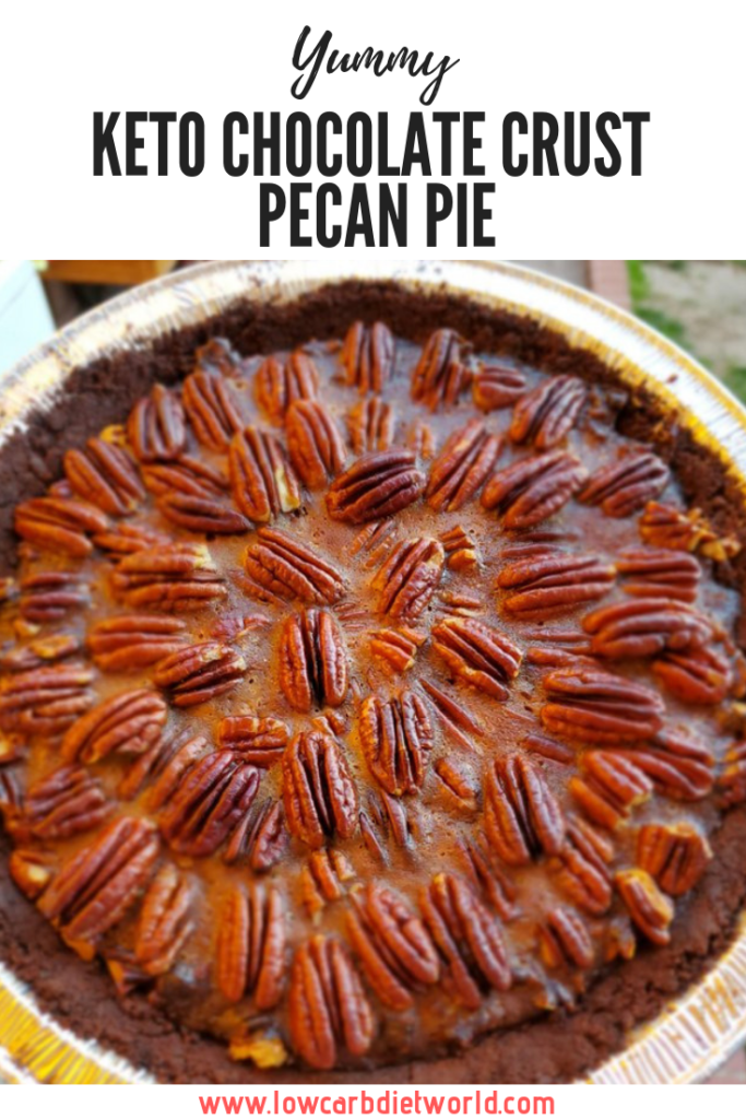 Keto Chocolate Crust Pecan Pie