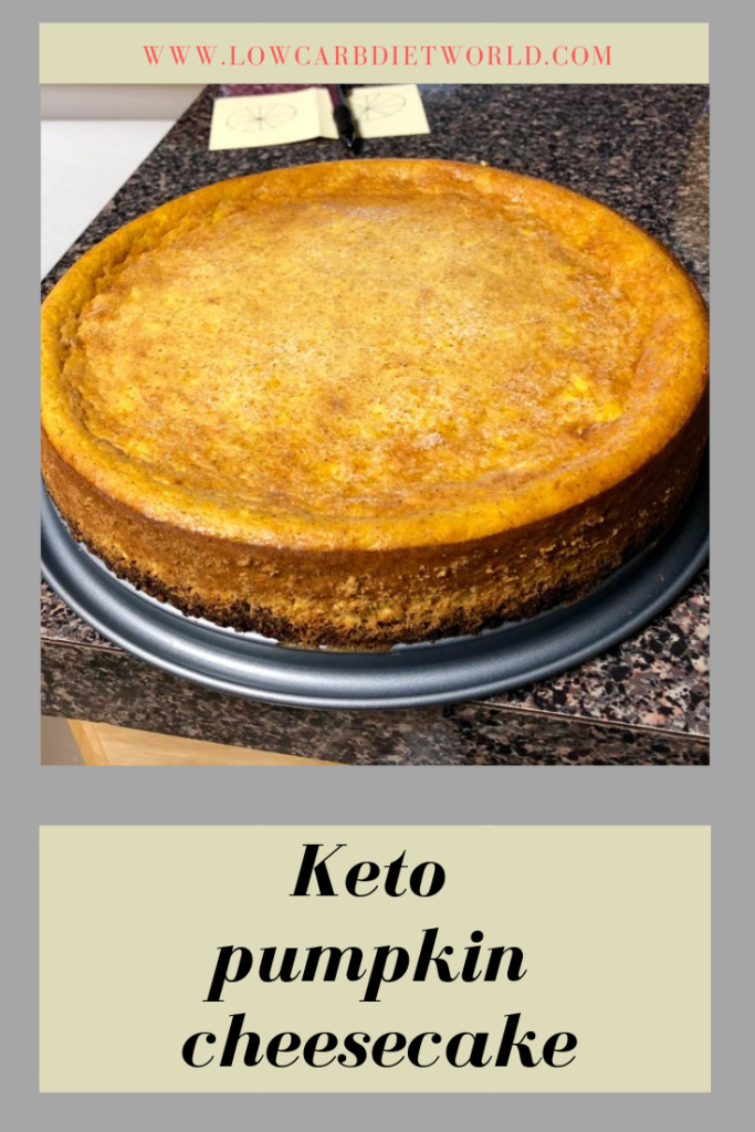 Keto Pumpkin Cheesecake