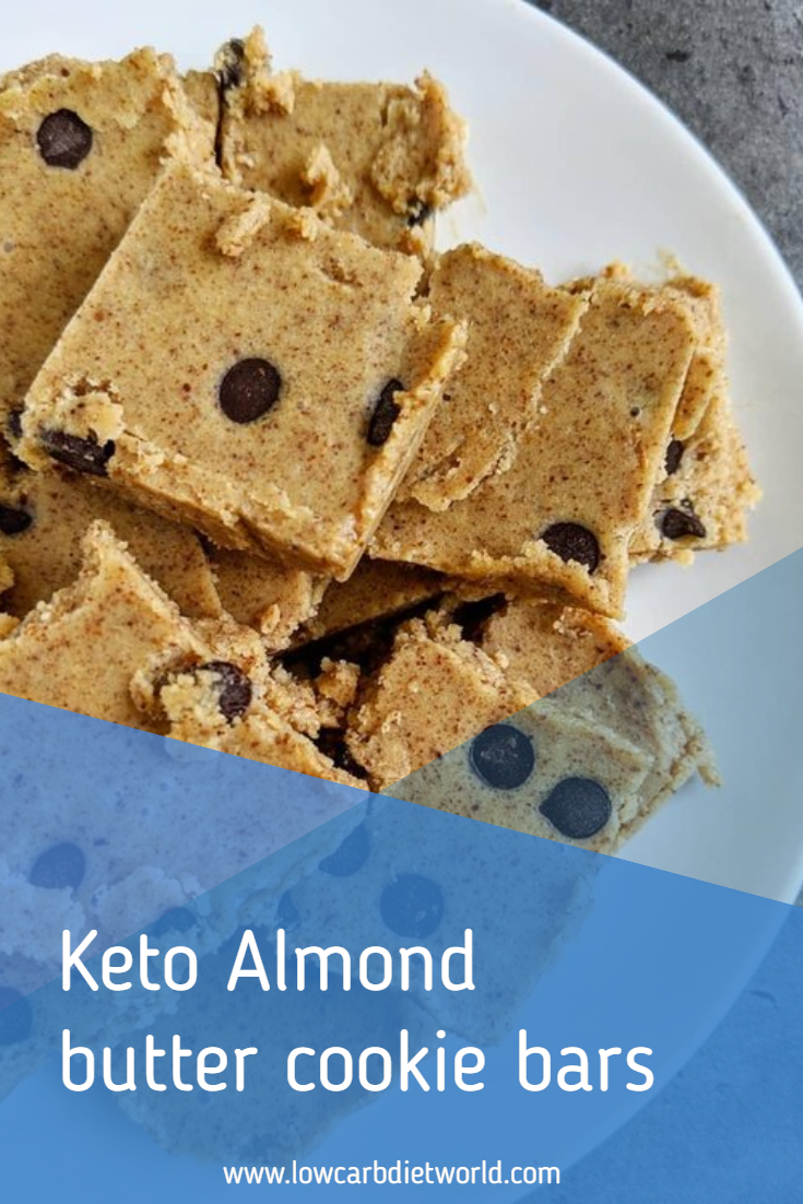 Keto Almond butter cookie bars
